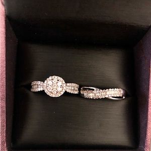 .70 CT-Gordons 14KG ring w/ 1/2 carat baguette&round diamond. 10KG ring w/ 1/5ct